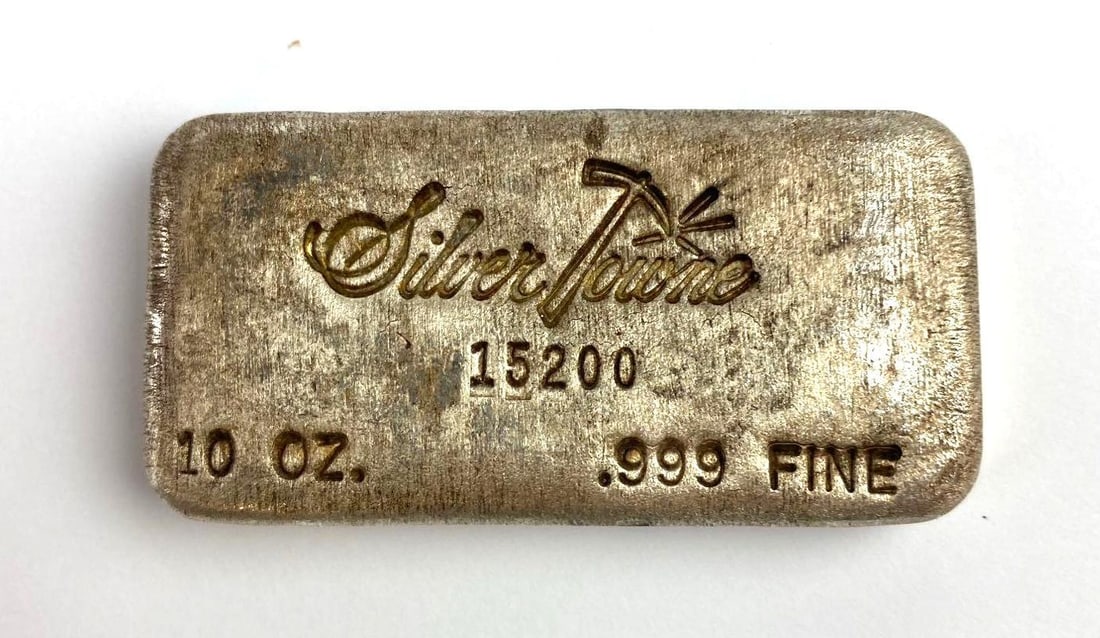 Silvertowne 10 Oz .999 Fine Silver Ingot/ Bar: Silvertowne 10 Oz .999 Fine Silver Ingot/ Bar