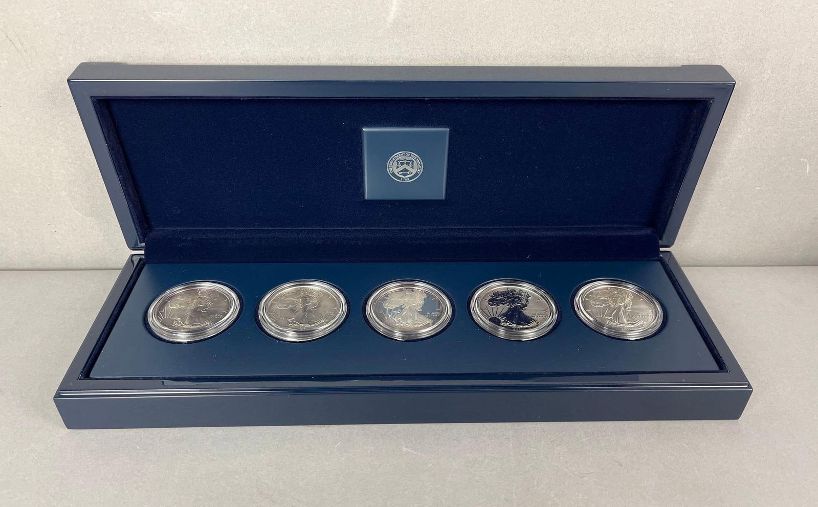 2011 US Mint American Silver Eagle 25th Anniversary Silver 5 Coin Set: Includes COA