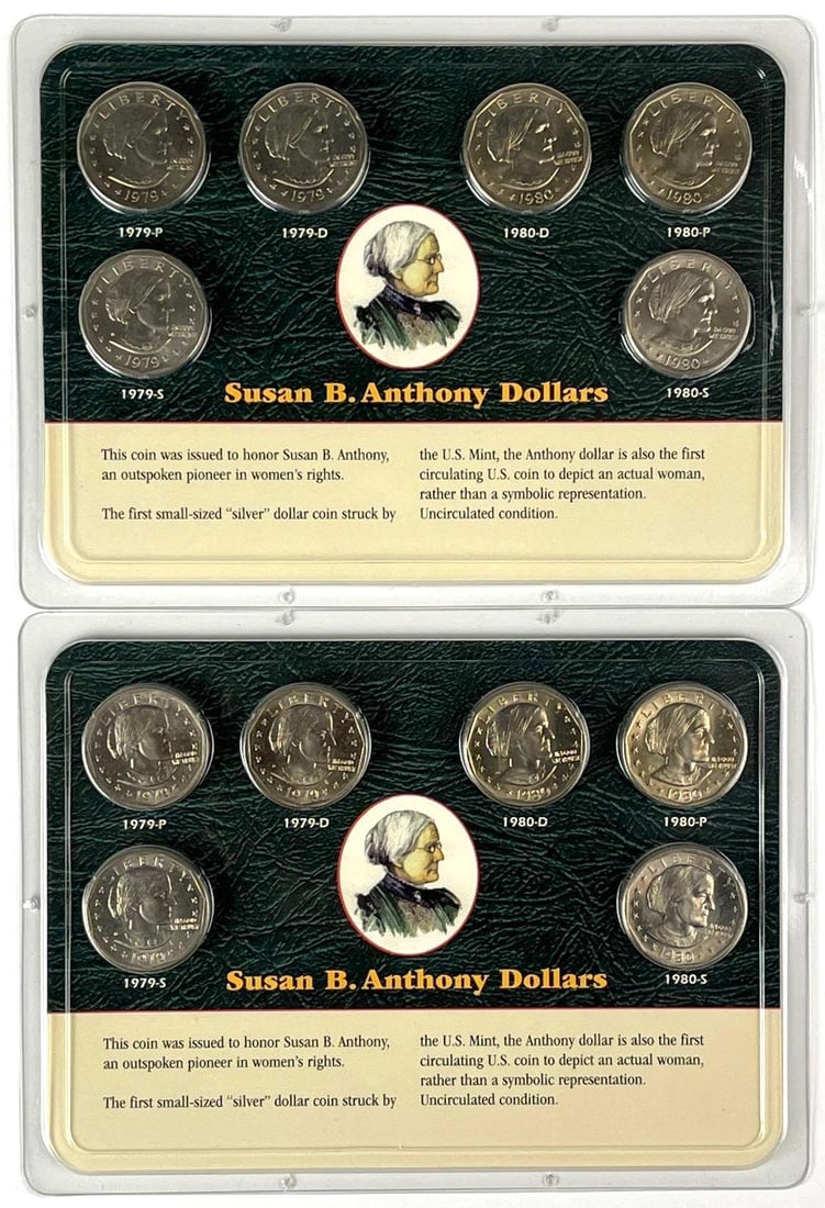 Group of 12 US Susan B Anthony Dollars (1 of 2)