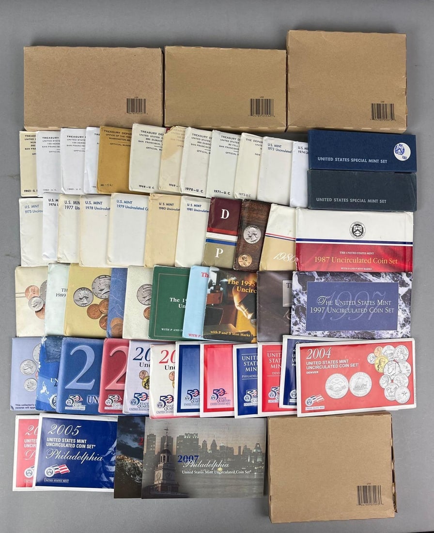 Group of 1961- 2010 US Mint UNC Coin Sets (1 of 3)