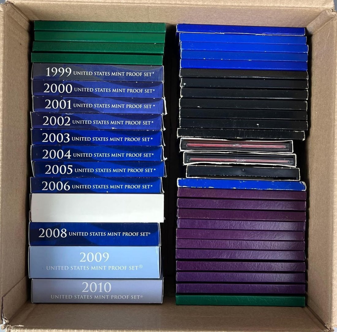 Group of 1961- 2010 US Mint Proof Coin Sets (1 of 3)