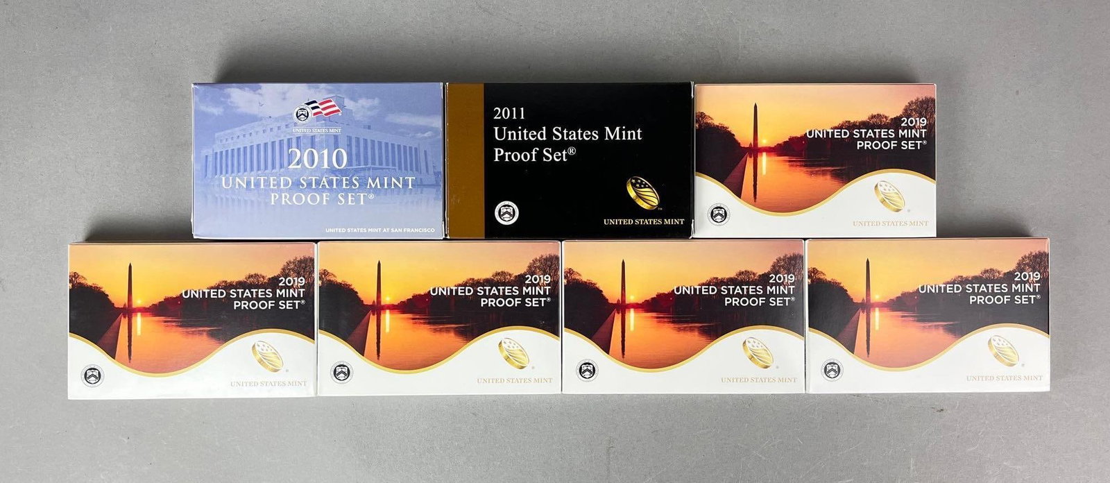Group of 7 US Mint Coin Proof Sets (1 of 3)