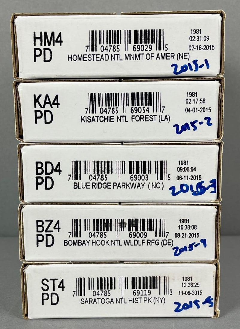 5 Sets of 2015 US Mint P/D ATB Quarter Rolls (1 of 1)