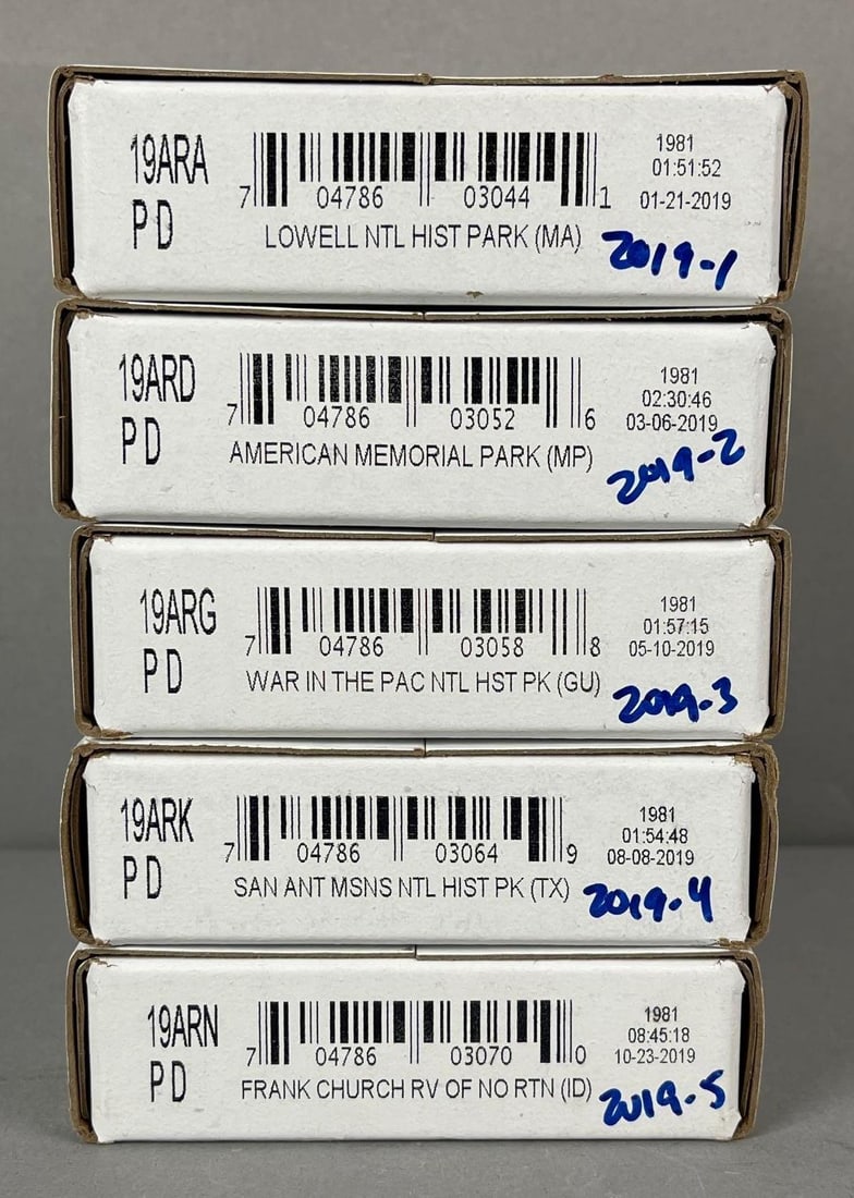 5 Sets of 2019 US Mint P/D ATB Quarter Rolls (1 of 1)