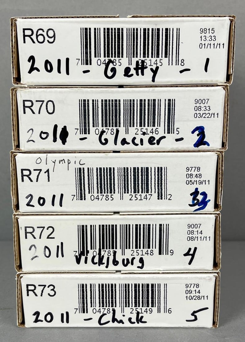 5 Sets of 2011 US Mint P/D ATB Quarter Rolls (1 of 1)