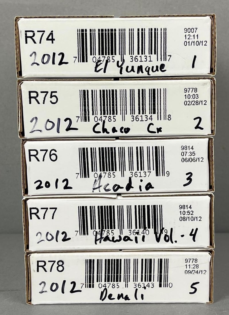 5 Sets of 2012 US Mint P/D ATB Quarter Rolls (1 of 1)