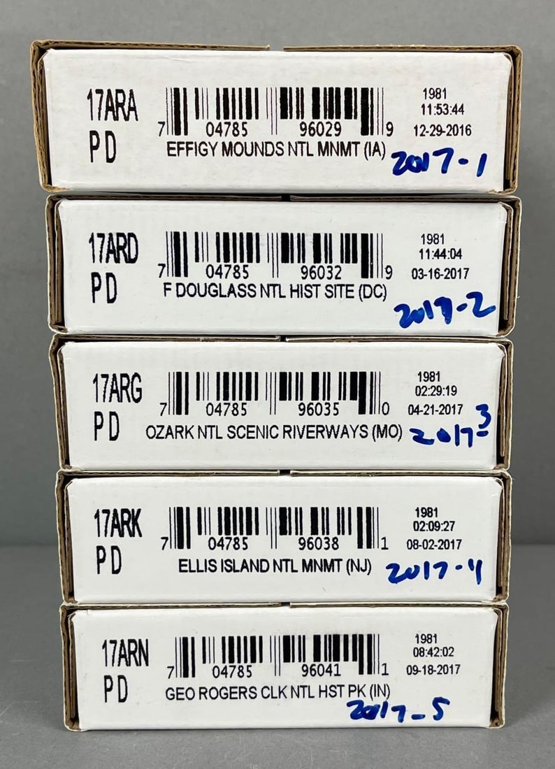 5 Sets of 2017 US Mint ATB Quarter Rolls (1 of 1)