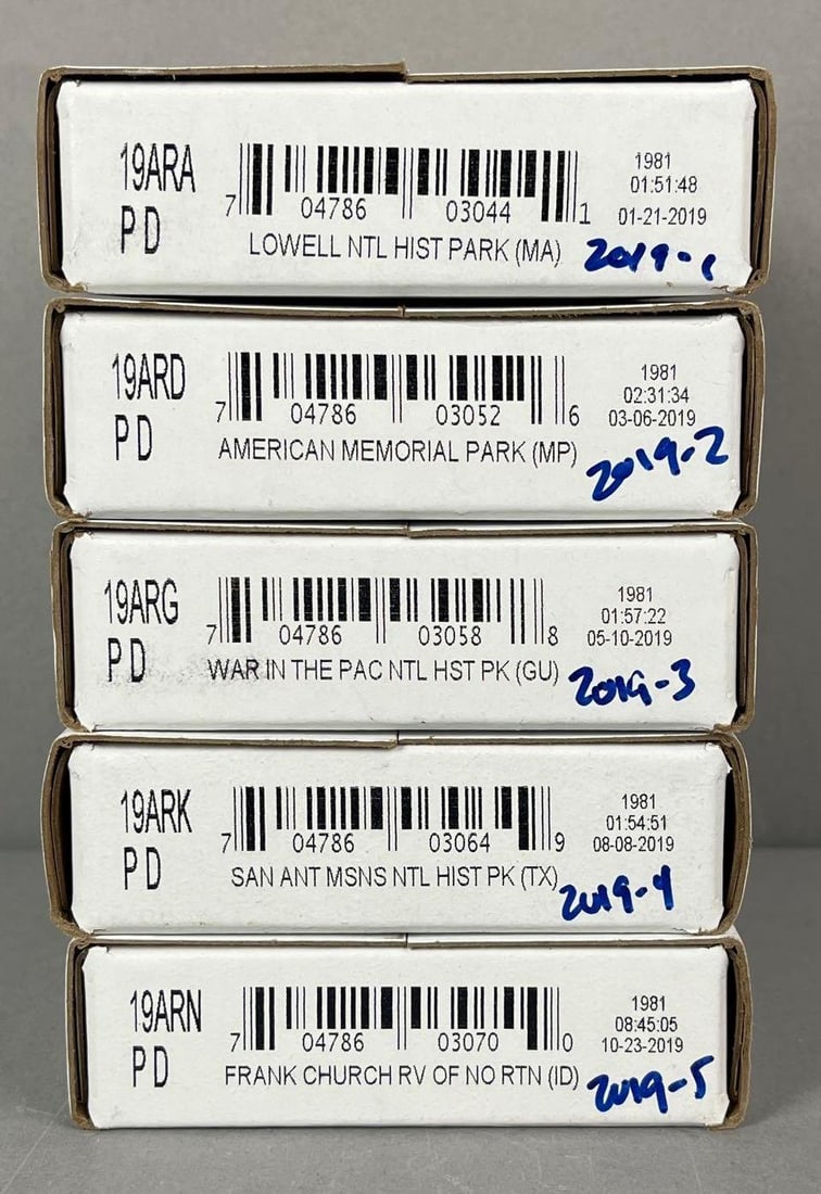 5 Sets of 2019 US Mint ATB Quarter Rolls (1 of 1)