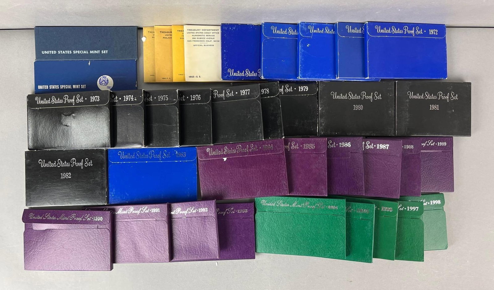 Group of 37 US Mint Coin Proof Sets (1 of 3)