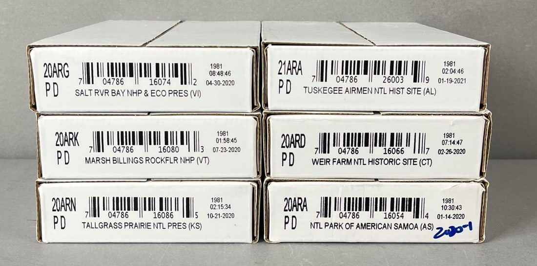 6 Sets of US Mint ATB Quarter Rolls (1 of 1)
