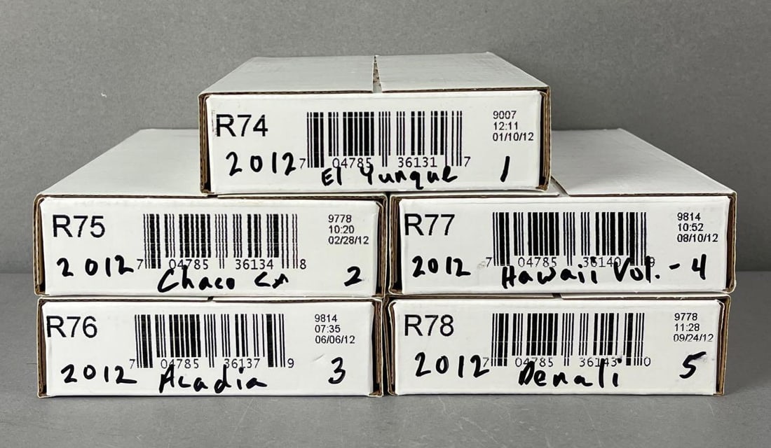 5 Sets of 2012 US Mint ATB Quarter Rolls (1 of 1)