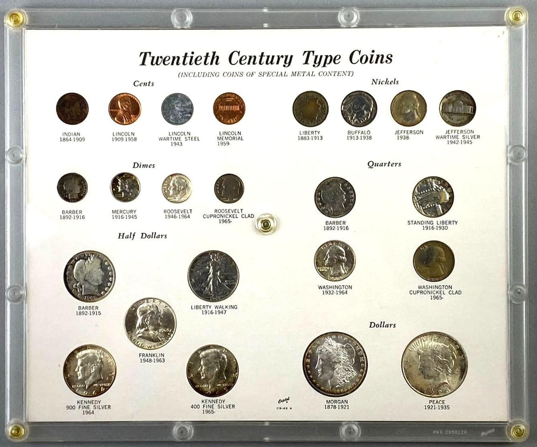 Twentieth Century Type Coins Silver Set: Twentieth Century Type Coins Set