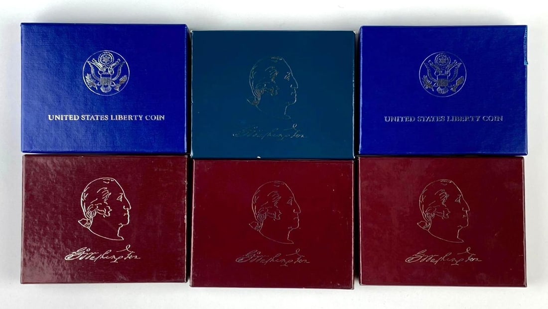Group of 1982 United States Mint Washington Commemorative Silver Half Dollars and More (1 of 3)