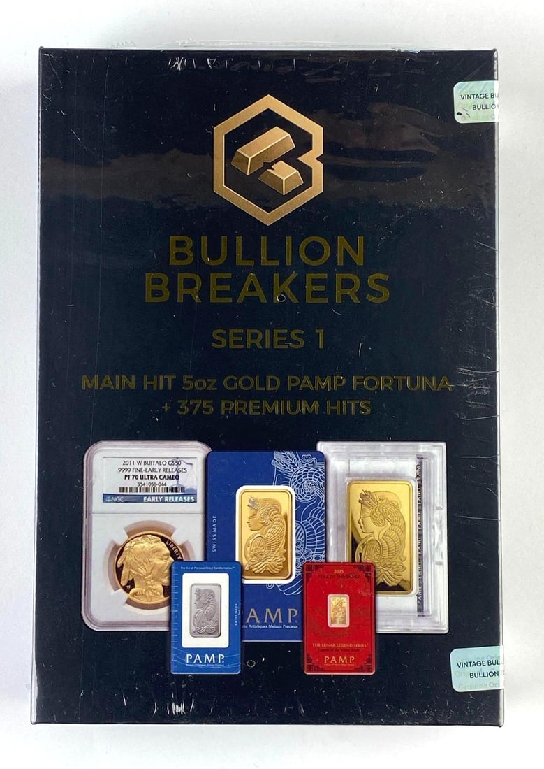 Sealed Bullion Breakers Series One Chase Box: Sealed Bullion Breakers Series One Chase Box, guaranteed to get at least 1 oz silver round