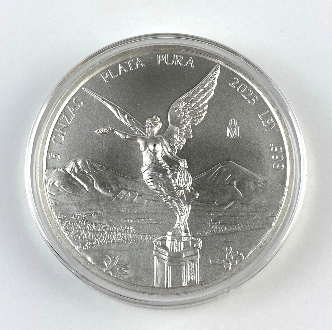 2023 Mexico Libertad 5 Onza 1 Oz .999 Fine Silver Round: 2023 Mexico Libertad 5 Onza 1 Oz .999 Fine Silver Round