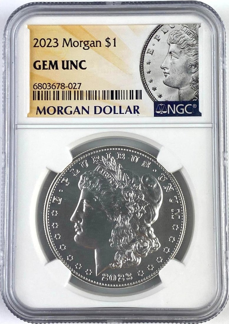 2023 US Morgan Silver Dollar NGC GEM UNC: 2023 US Morgan Silver Dollar NGC GEM UNC
