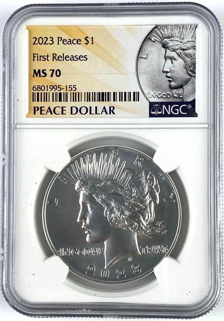 2023 US $1 Peace Silver Dollar NGC MS70: 2023 US $1 Peace Silver Dollar NGC MS70