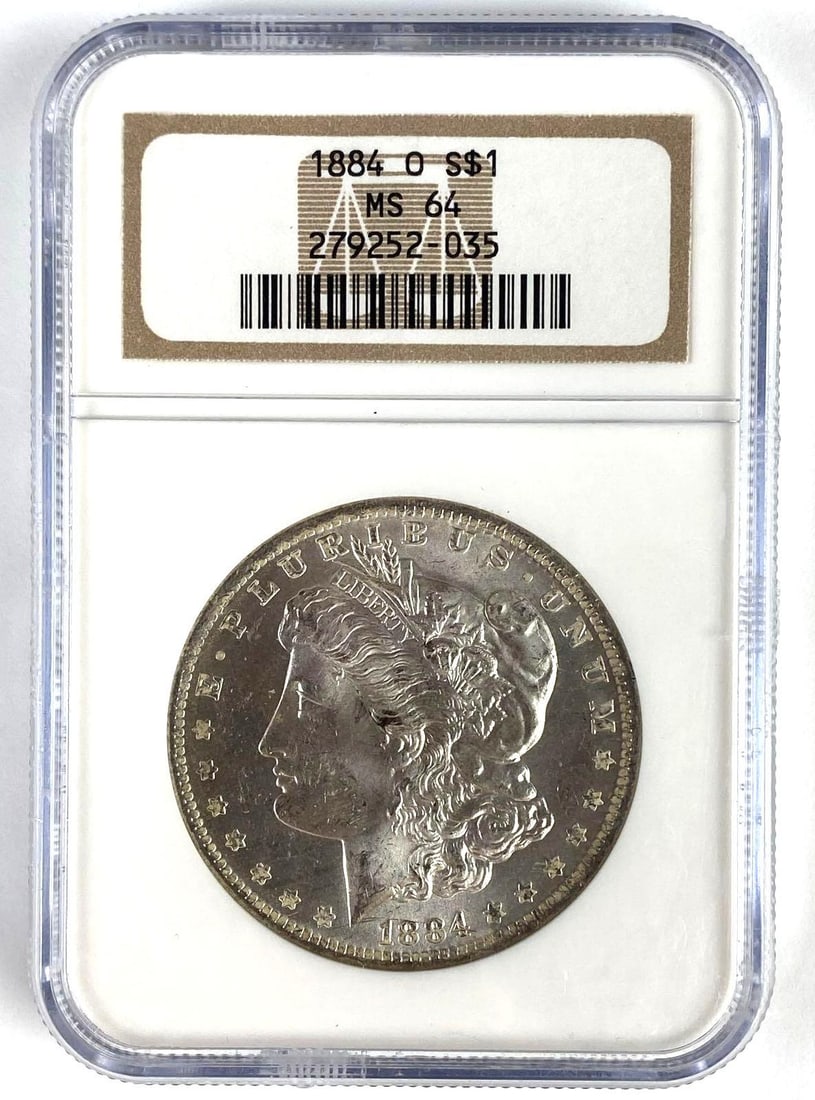 NGC Graded 1884-O US $1 Morgan Silver Dollar MS64 (1 of 2)