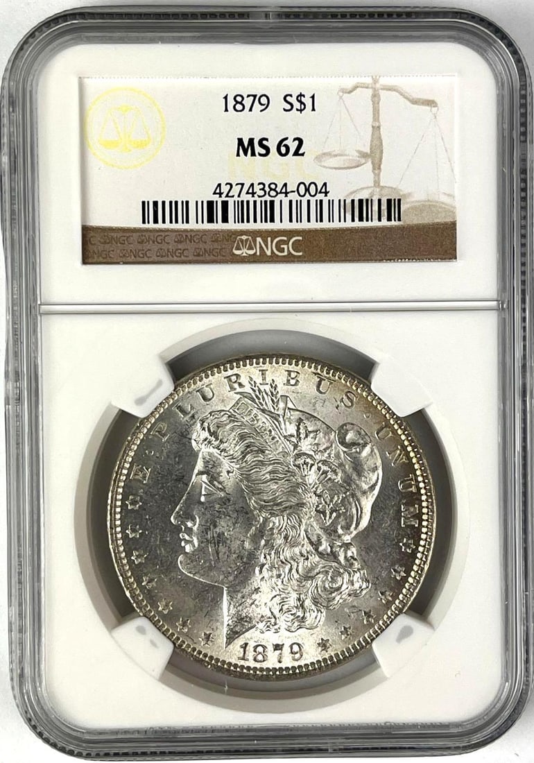 1879 US Morgan Silver Dollar NGC MS62 (1 of 2)