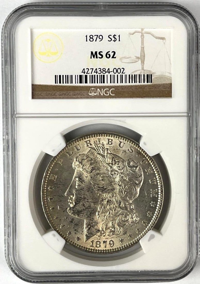 1879 US Morgan Silver Dollar NGC MS62 (1 of 2)