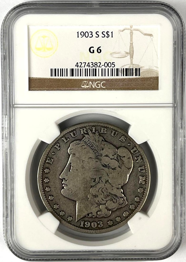 1903 S US Morgan Silver Dollar NGC G 6 (1 of 2)