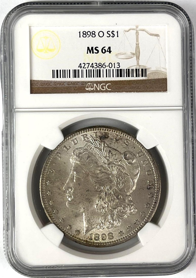 1898 O US Morgan Silver Dollar NGC MS64 (1 of 2)