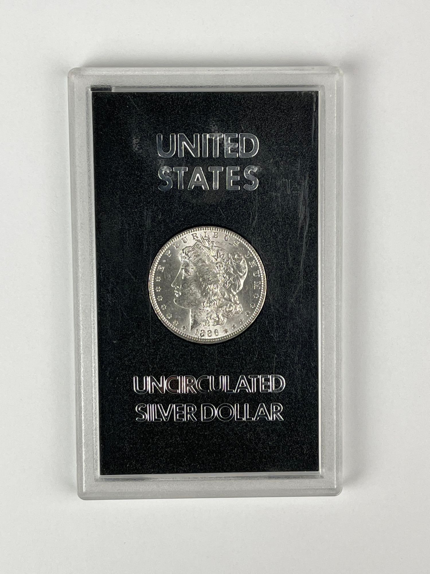 1886 US UNC Morgan Silver Dollar: 1886 US UNC Morgan Silver Dollar