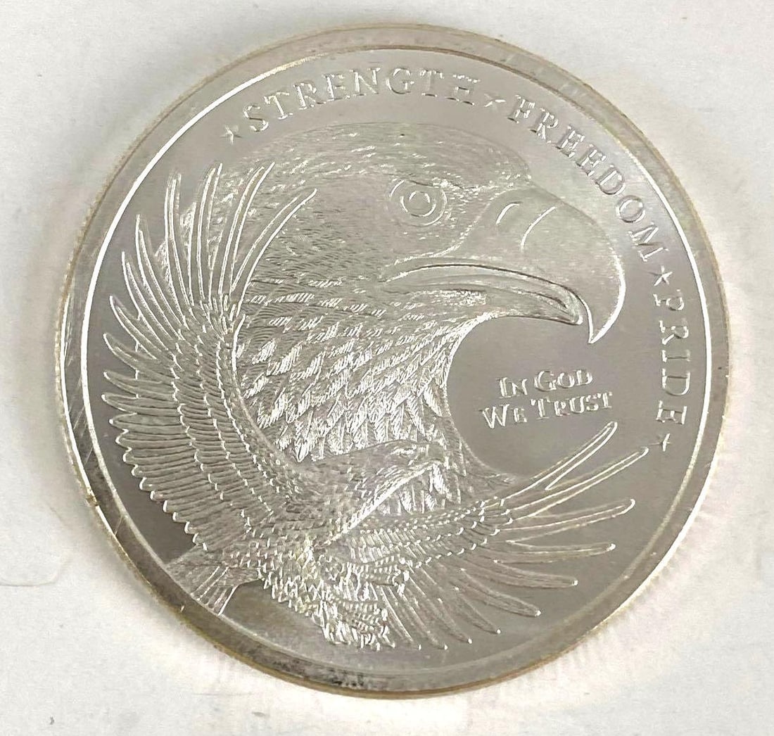 Golden State Mint American Bald Eagle 1 oz .999 Fine Silver Round: Golden State Mint American Bald Eagle 1 oz .999 Fine Silver Round