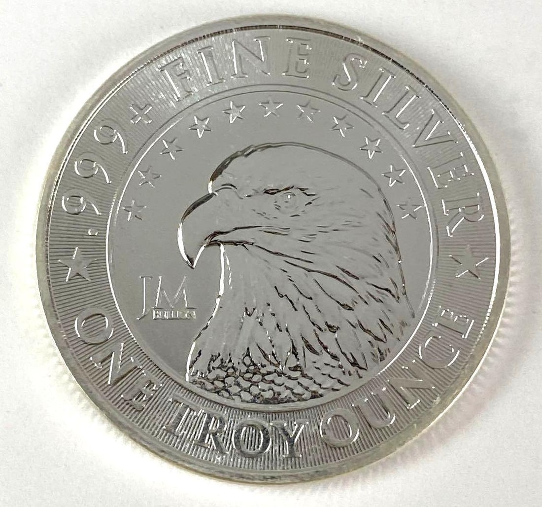 JM Bullion Eagle 1 oz .999 Fine Silver Round (1 of 2)
