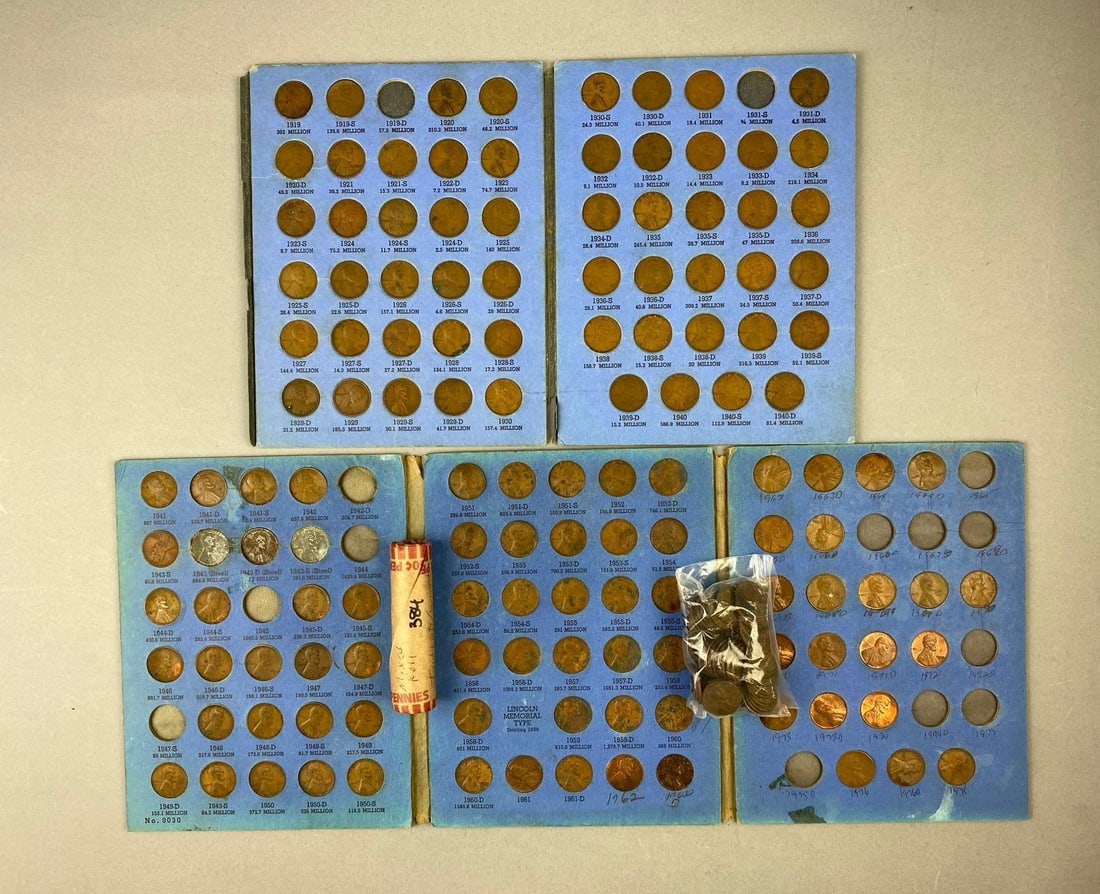 Group of Assorted US Lincoln Pennies (1 of 3)
