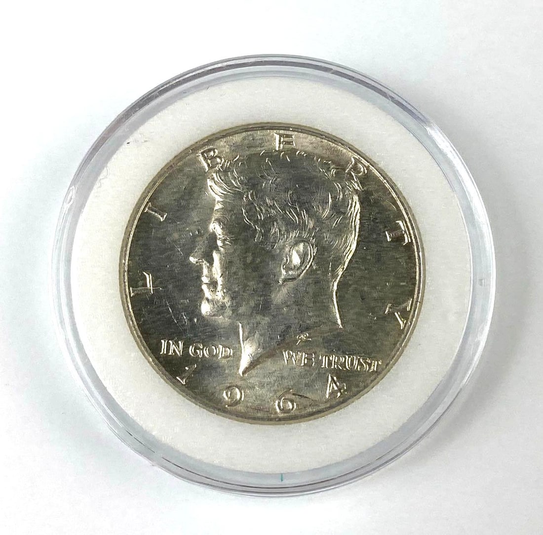 1964 US Kennedy Silver Half Dollar (1 of 2)