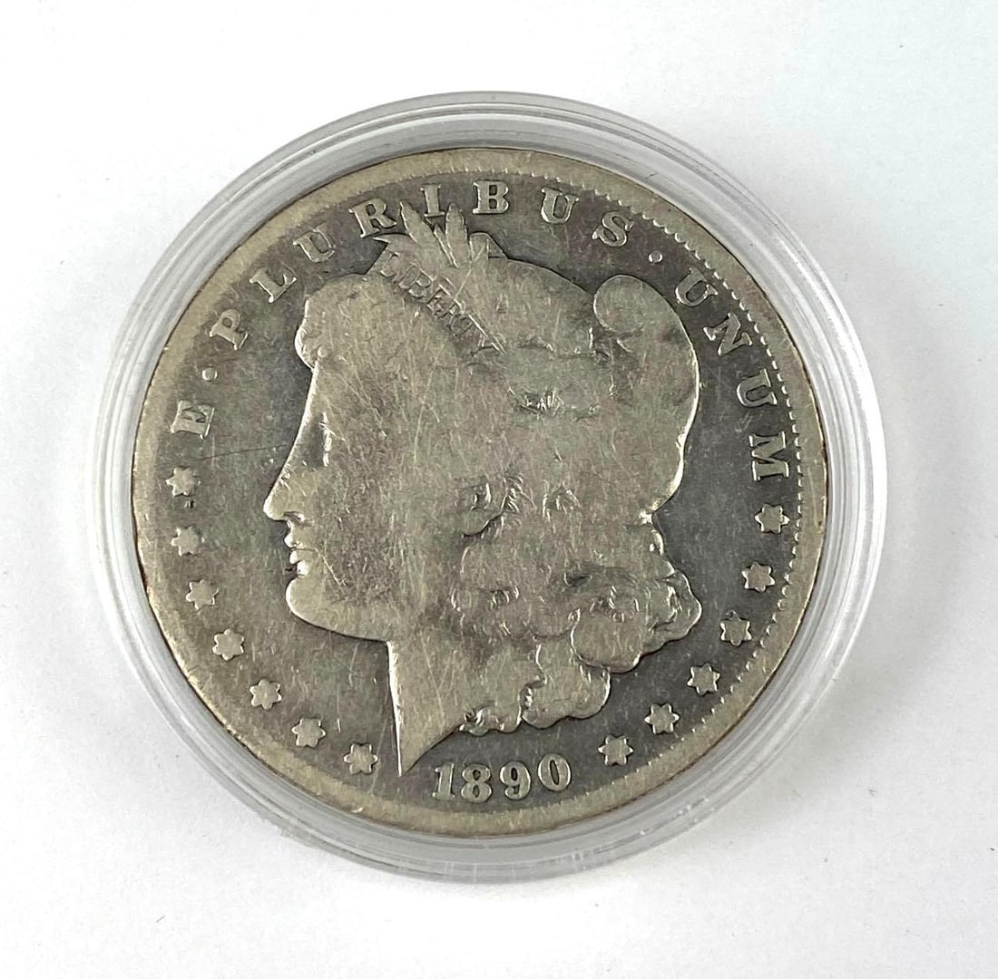 1890 CC US Morgan Silver Dollar (1 of 2)