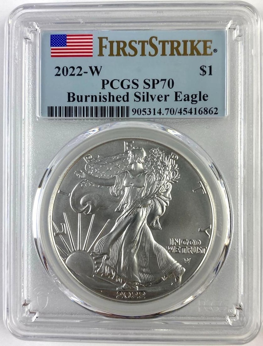 2022 W US 1 Oz American Silver Eagle PCGS SP70 (1 of 2)