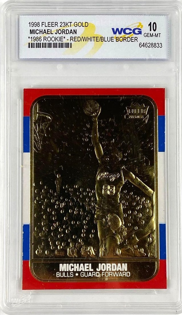 1998 Fleer 23KT Gold Michael Jordan WCG 10 (1 of 2)