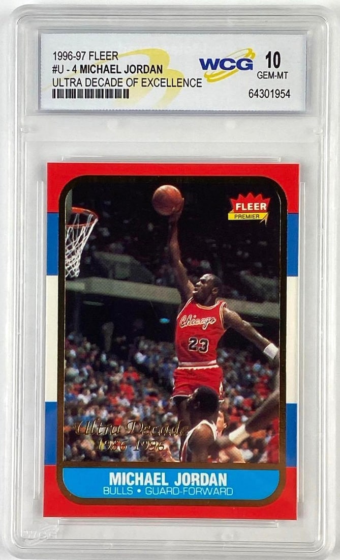 1996-97 Fleer Michael Jordan #U-4 WCG 10 (1 of 2)