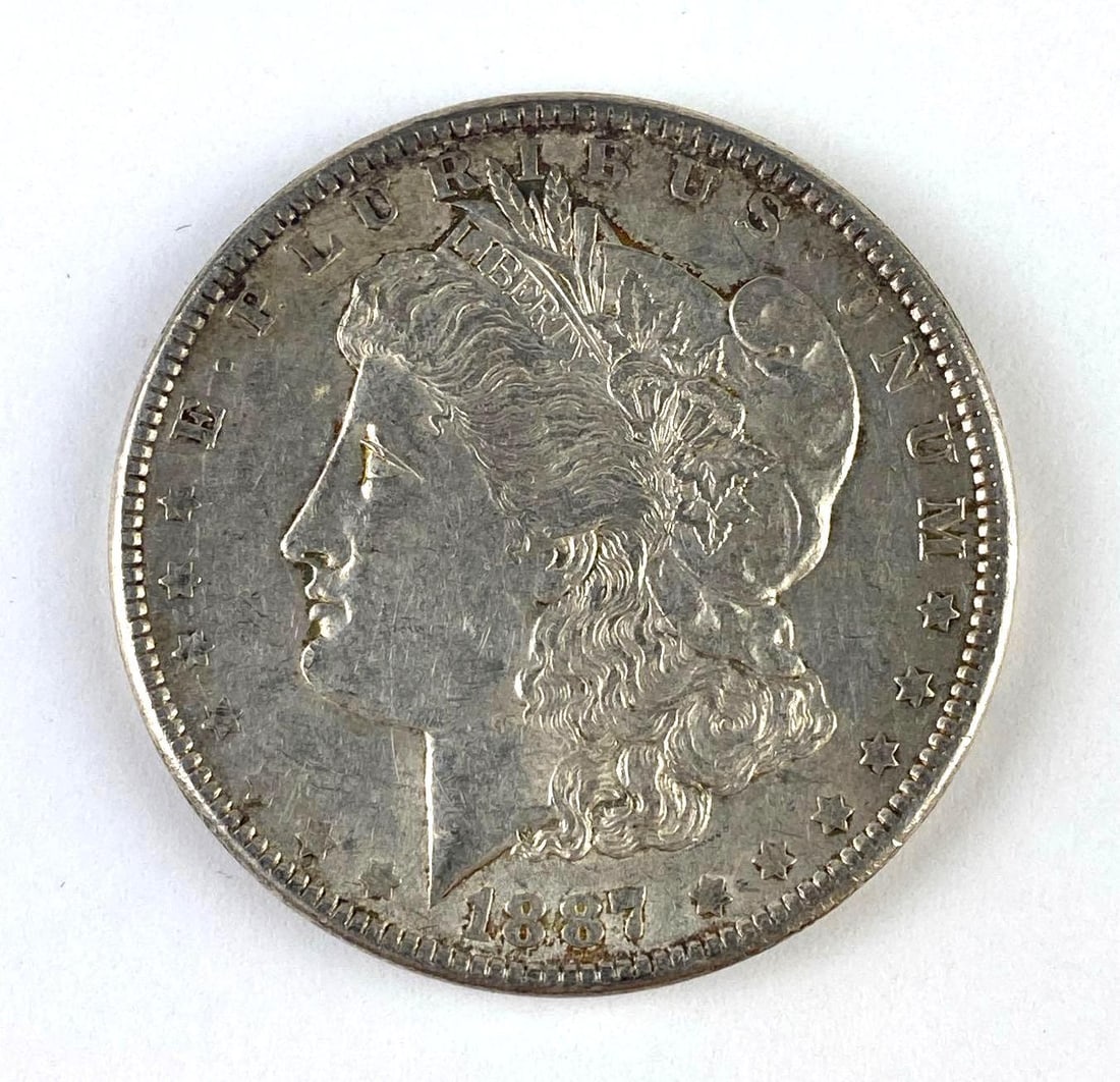 1887 US Morgan Silver Dollar (1 of 2)
