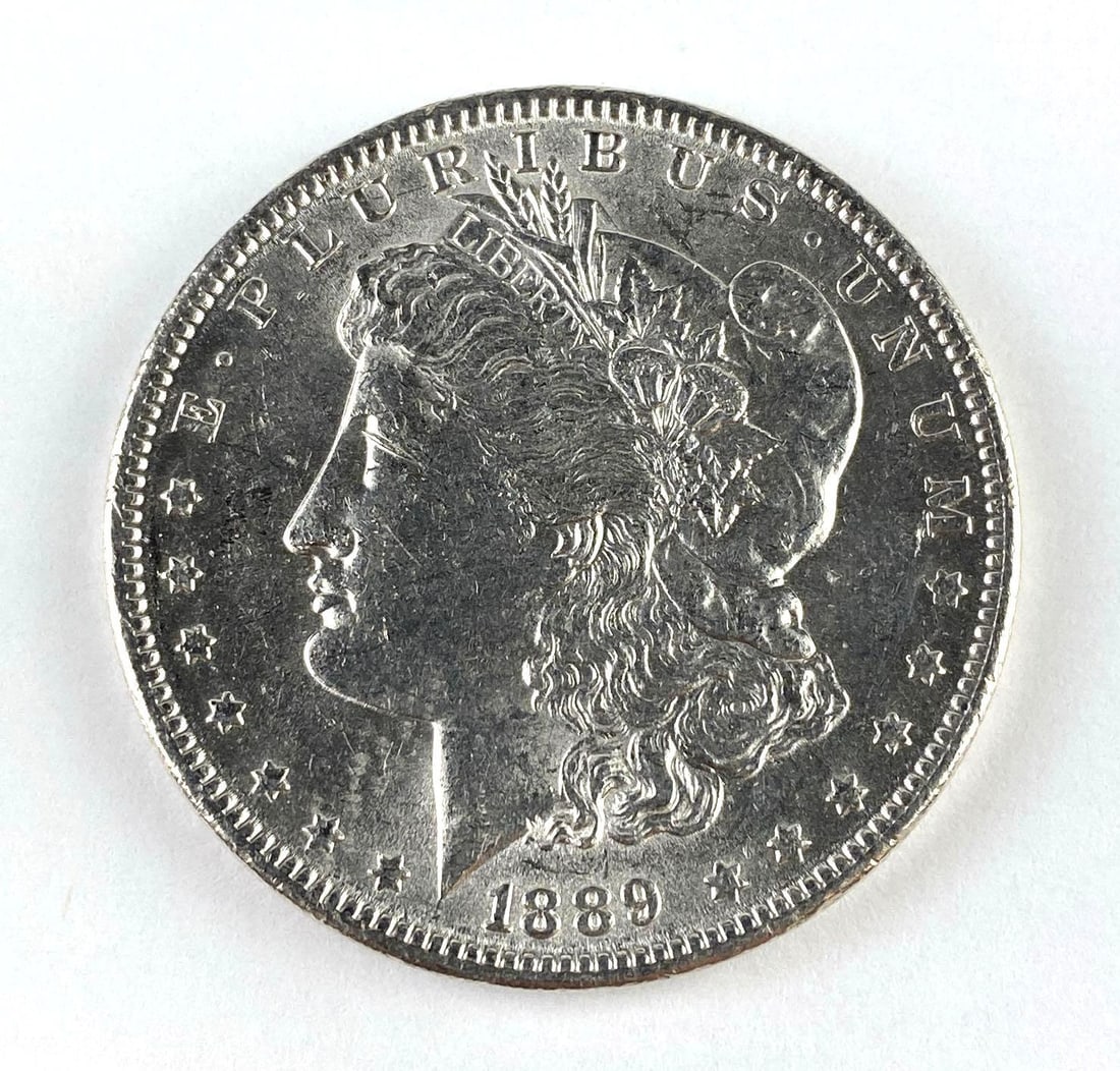 1889 US Morgan Silver Dollar (1 of 2)