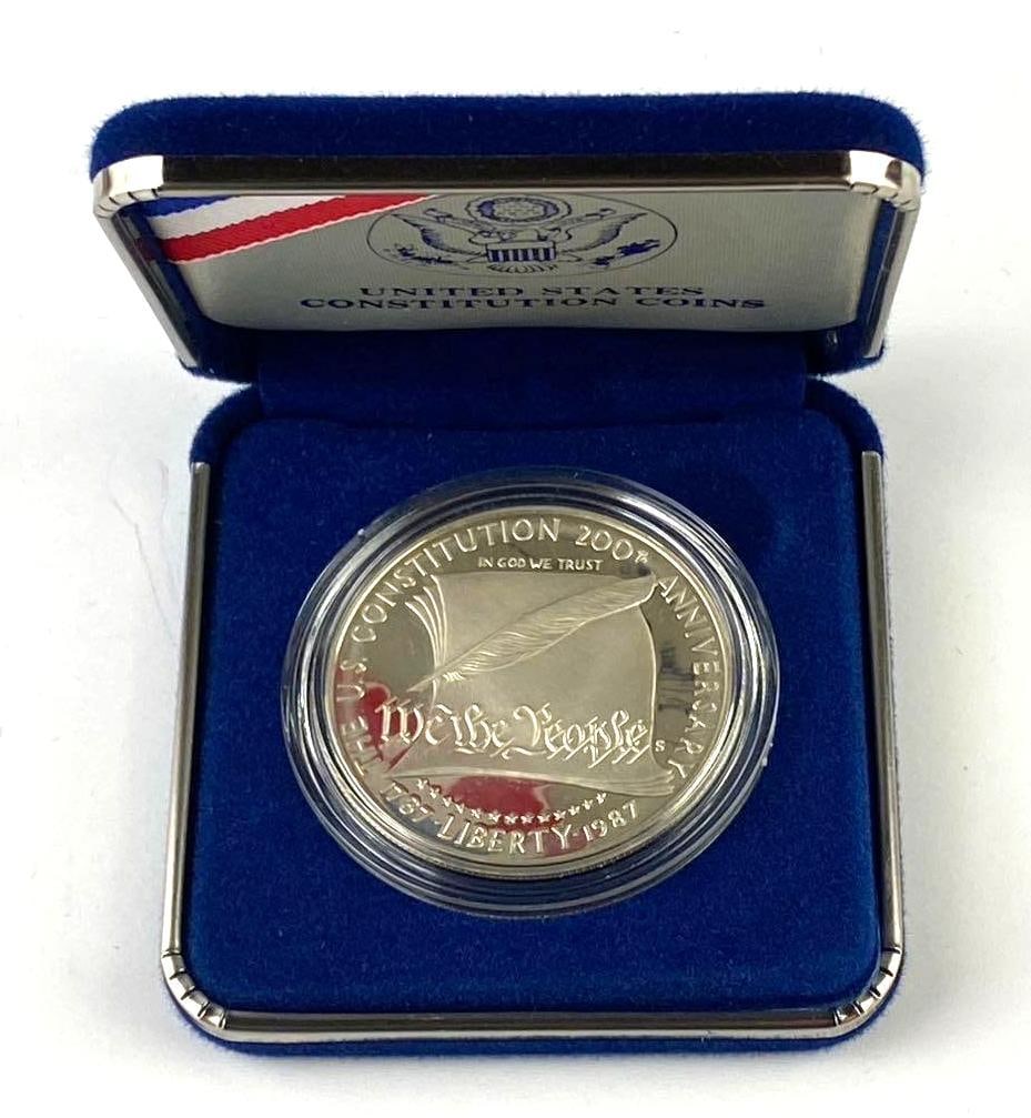 1987 United States Mint Constitution Silver Dollar: 1987 United State Mint Constitution Coins Set