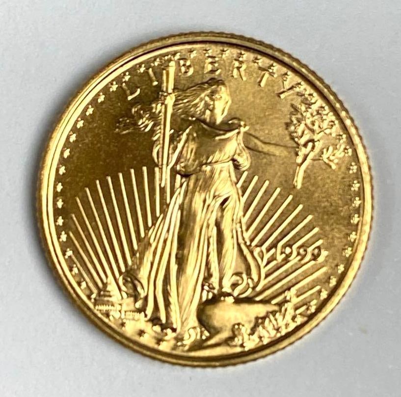 1999 US Mint $5 1/10th oz American Gold Eagle: 1999 US Mint $5 1/10th oz American Gold Eagle