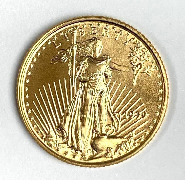1999 US Mint $5 1/10th oz American Gold Eagle (1 of 2)