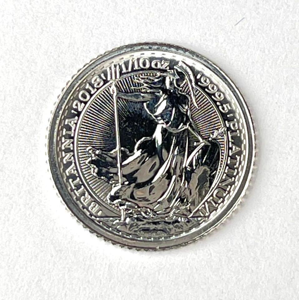 2018 Great Britain 10 Pounds Britannia 1/10th oz 999.5 Platinum Coin: 2018 Great Britain 10 Pounds Britannia 1/10th oz 999.5 Platinum Coin