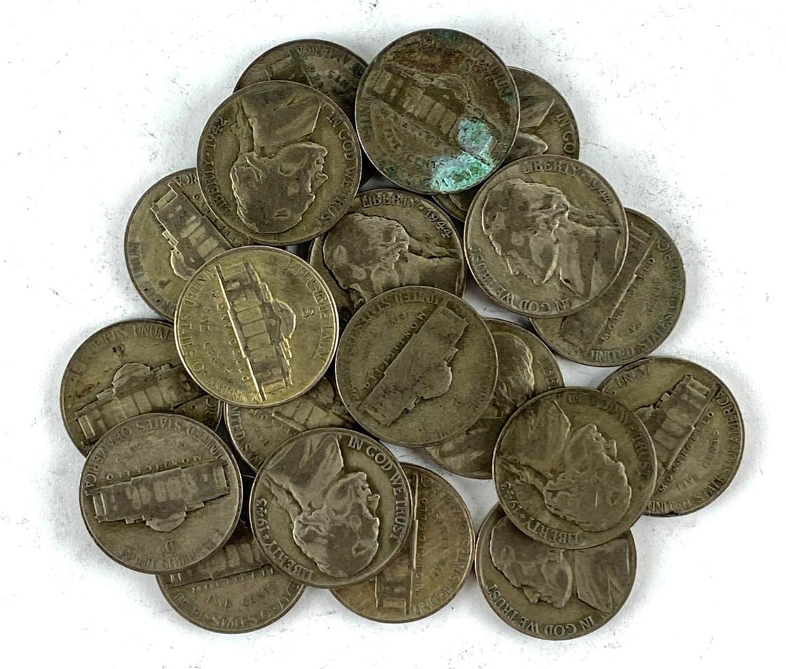 Group of 20 Silver War Nickels (1 of 1)