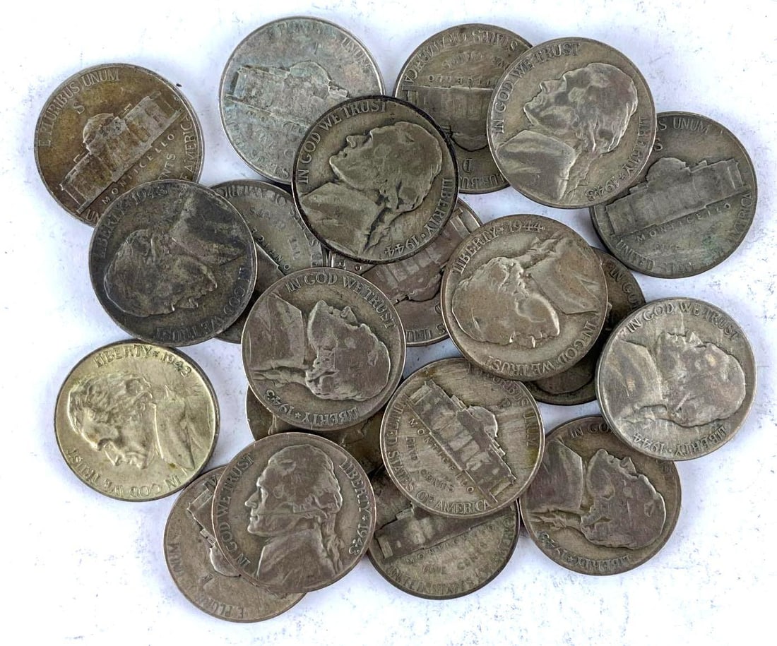 Group of 20 Silver War Nickels (1 of 1)