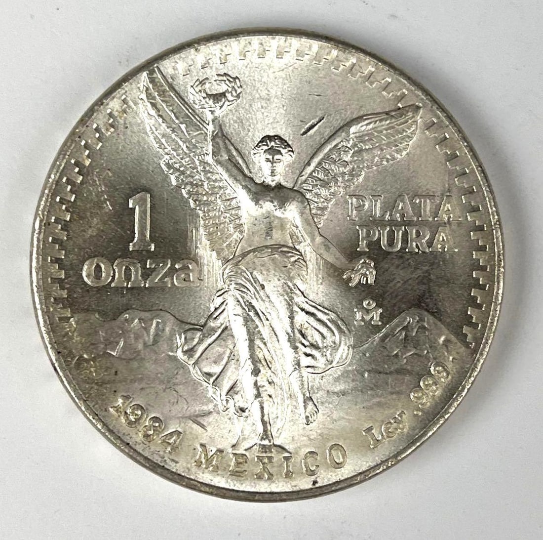 1984 Mexico Libertad 1 Onza 1 oz .999 Fine Silver Coin: 1984 Mexico Libertad 1 Onza 1 oz .999 Fine Silver Coin