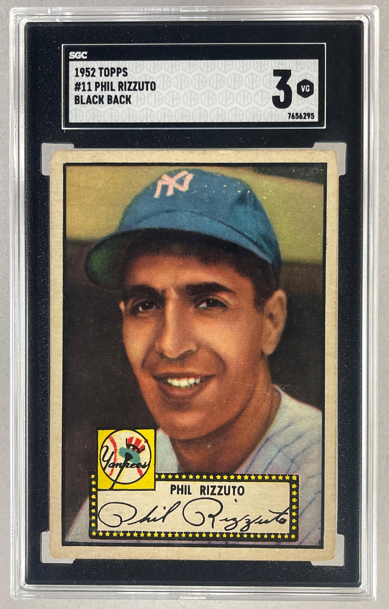1952 Topps Phil Rizzuto Black Back #11 SGC 3 (1 of 2)