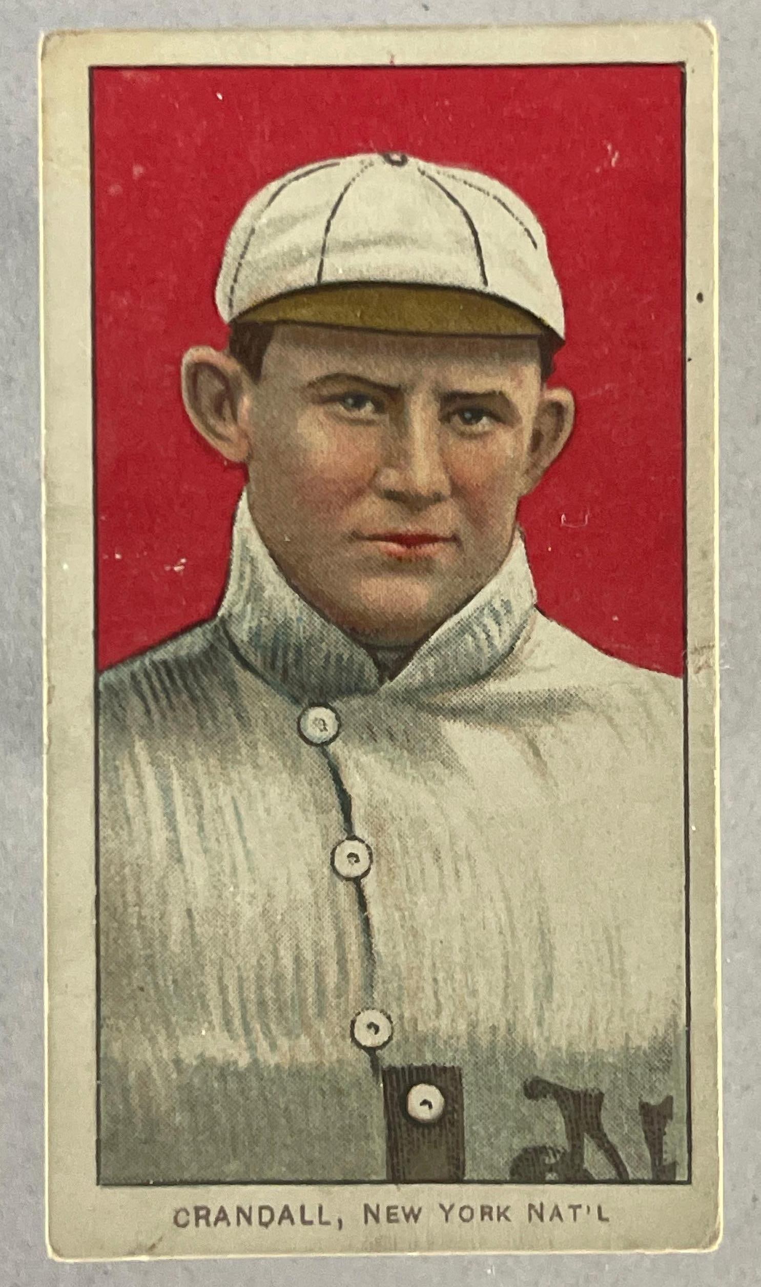 1909 - 11 T-206 Doc Crandall with Cap Piedmont 350-400/25: 1909 - 11 T-206 Doc Crandall with Cap Piedmont 350-400/25, VG
