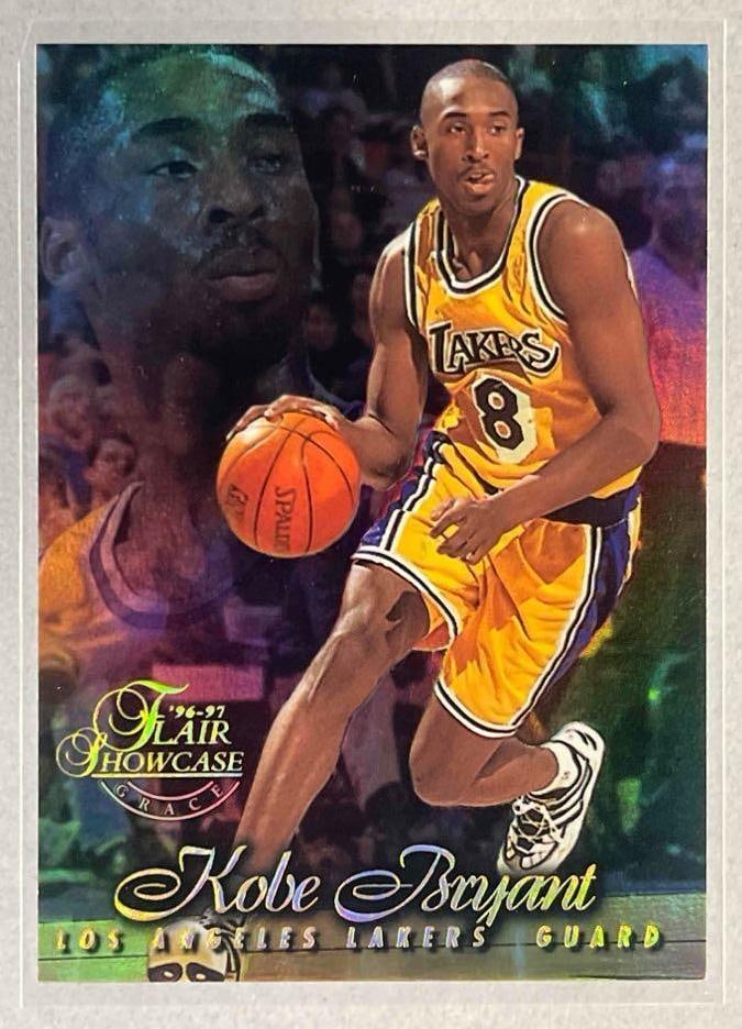 1996 Flair Showcase Row 1 Kobe Bryant Rookie: Tough Rookie card, Row 1, Ready to Grade