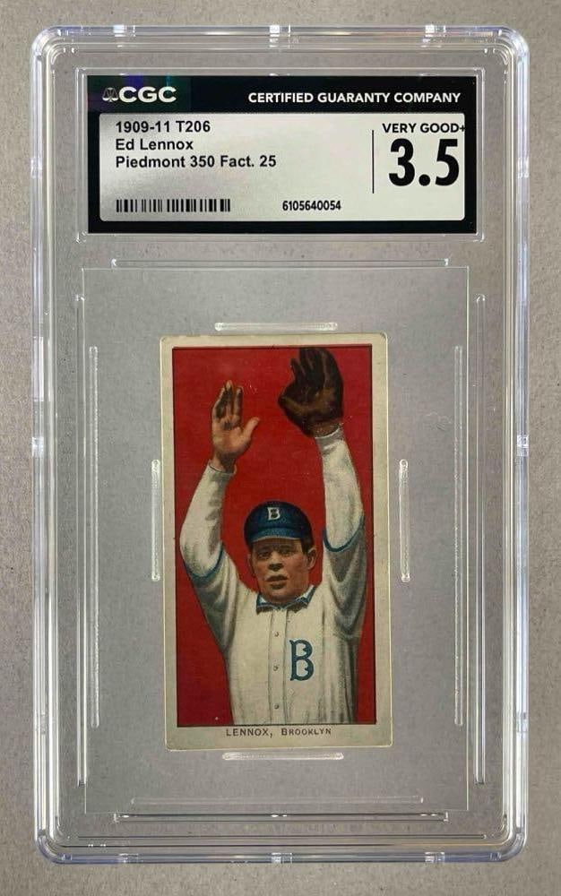 1909 - 11 T206 Ed Lennox Piedmont 350/25 CGC 3.5 (1 of 2)