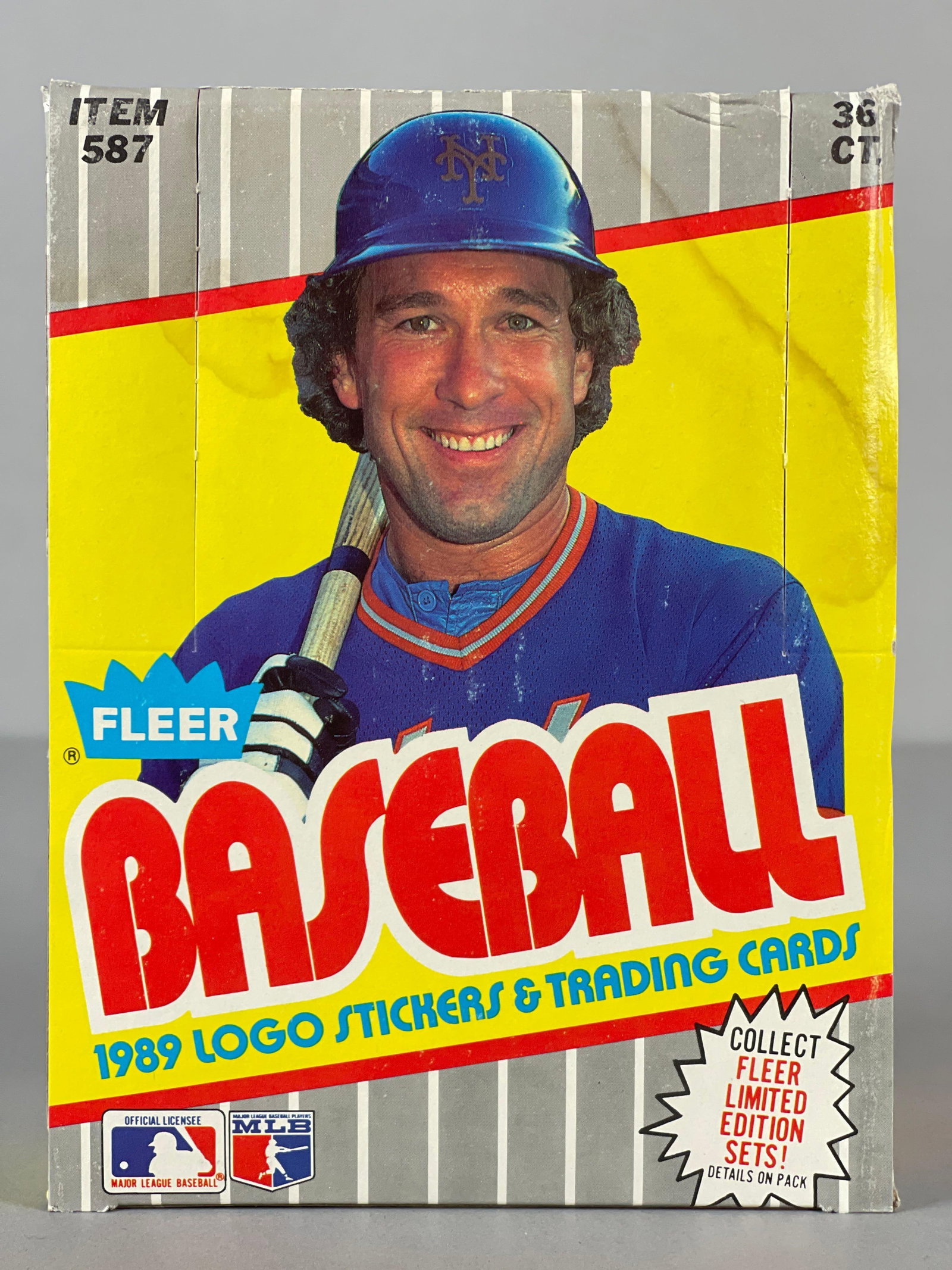 1989 Fleer Baseball Wax Box F-Face Box (1 of 6)