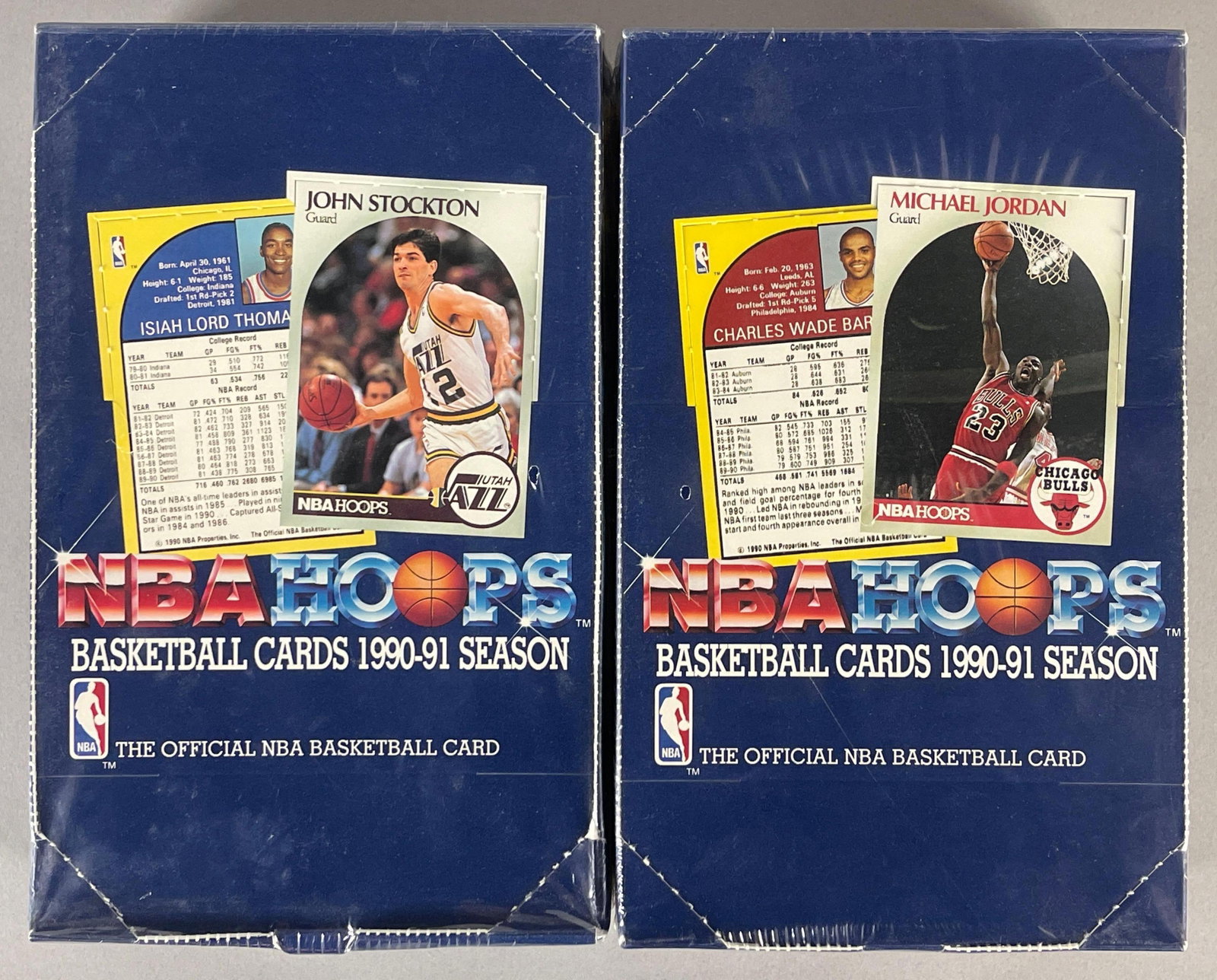 2 - 1990 - 91 NBA Hoops Basketball Factory Sealed Wax Boxes (1 of 4)